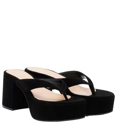 Gianvito Rossi Suede platform thong sandals | Thumbnail 1