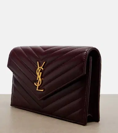 Saint Laurent Cassandre Envelope leather wallet on chain | Thumbnail 2 Saint Laurent Cassandre Envelope leather wallet on chain | Thumbnail 2
