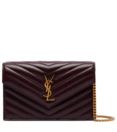Saint Laurent Cassandre Envelope leather wallet on chain | Thumbnail 1 Saint Laurent Cassandre Envelope leather wallet on chain | Thumbnail 1