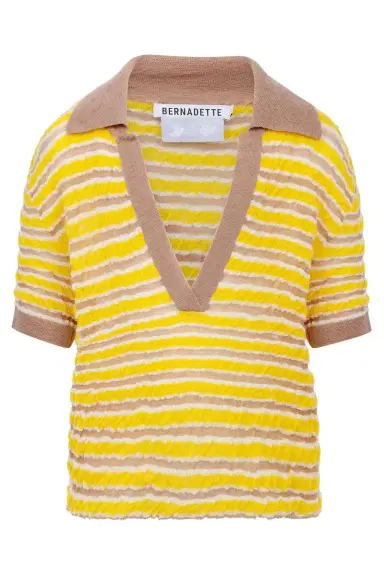 BERNADETTE Ophelia Pullover - Yellow Stripe | Thumbnail 1