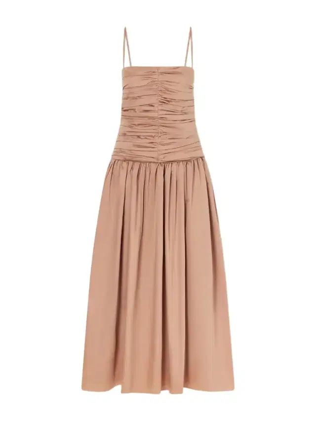 Tove Amina Gathered Organic Cotton Dress