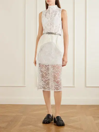 Acne Studios Delucia Cotton-blend Lace Midi Dress | Thumbnail 2