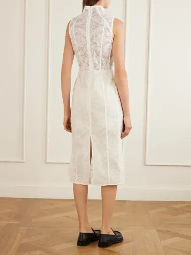Acne Studios Delucia Cotton-blend Lace Midi Dress | Thumbnail 3