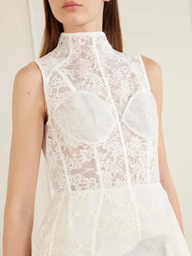 Acne Studios Delucia Cotton-blend Lace Midi Dress | Thumbnail 4