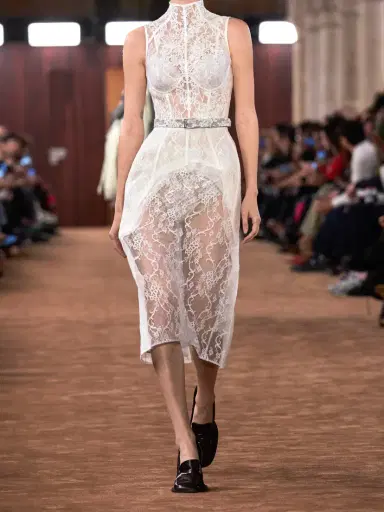 Acne Studios Delucia Cotton-blend Lace Midi Dress | Thumbnail 5