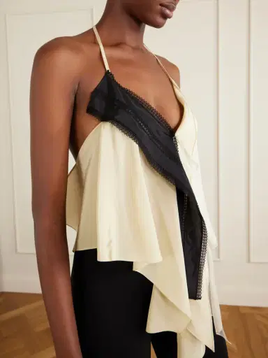 COLLEEN ALLEN Halter Silk-blend Blouse | Thumbnail 4 COLLEEN ALLEN Halter Silk-blend Blouse | Thumbnail 4