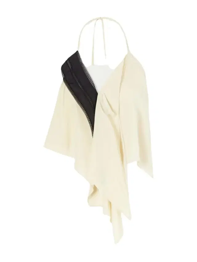 COLLEEN ALLEN Halter Silk-blend Blouse