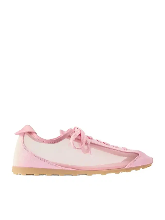 Jacquemus Les Tennis Suede And Leather Trimmed Mesh Sneakers