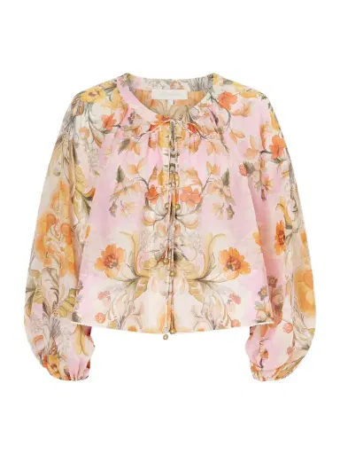 Borgo de Nor Henri Ramie Floral Blouse | Thumbnail 1