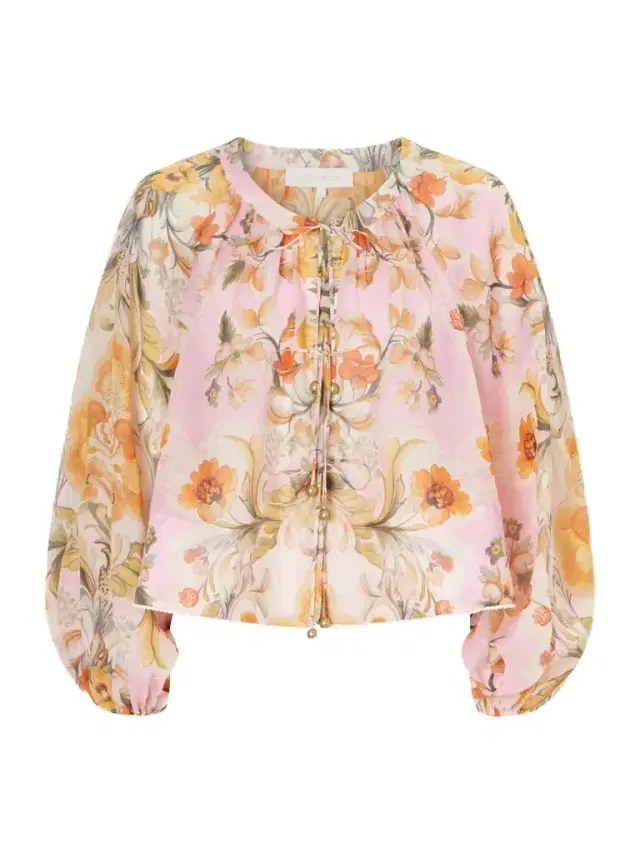 Borgo de Nor Henri Ramie Floral Blouse