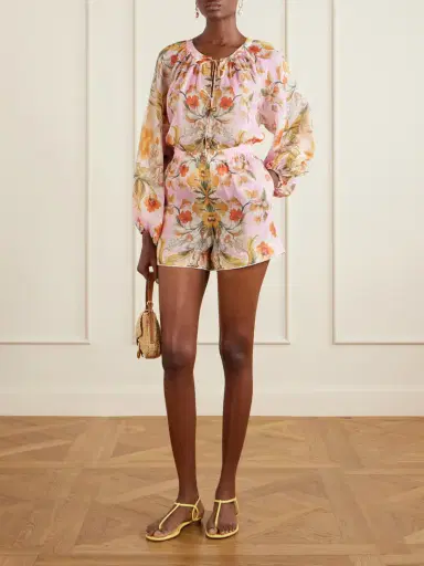 Borgo de Nor Bizzy Raimi Floral-print Ramie Shorts | Thumbnail 2 Borgo de Nor Bizzy Raimi Floral-print Ramie Shorts | Thumbnail 2
