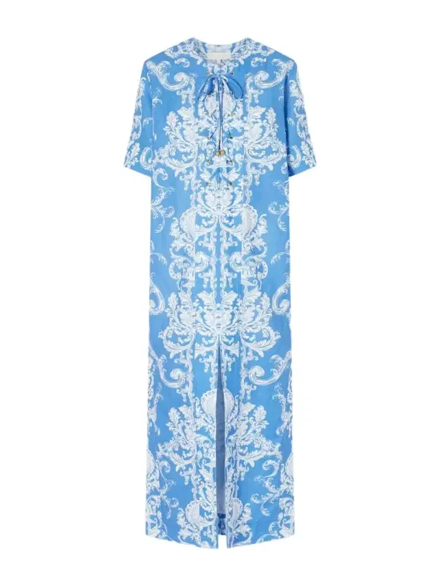 Borgo de Nor Calista Linen Printed Maxi Dress
