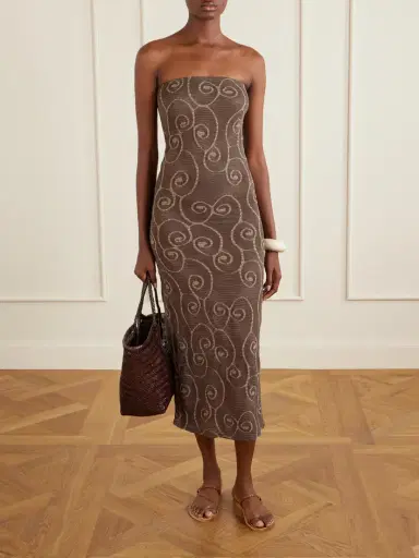 SARA CRISTINA Metallic Jacquard-knit Midi Dress | Thumbnail 2 SARA CRISTINA Metallic Jacquard-knit Midi Dress | Thumbnail 2