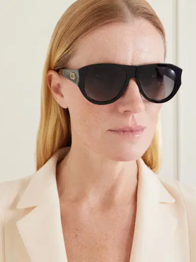 DIOR Eyewear Diorglow A1u Aviator-style Acetate Sunglasses | Thumbnail 2
