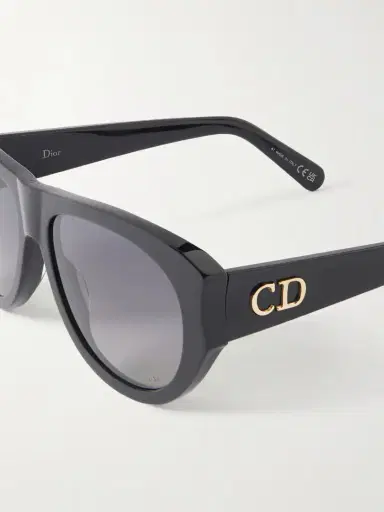 DIOR Eyewear Diorglow A1u Aviator-style Acetate Sunglasses | Thumbnail 4