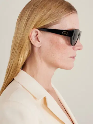 DIOR Eyewear Diorglow A1u Aviator-style Acetate Sunglasses | Thumbnail 5