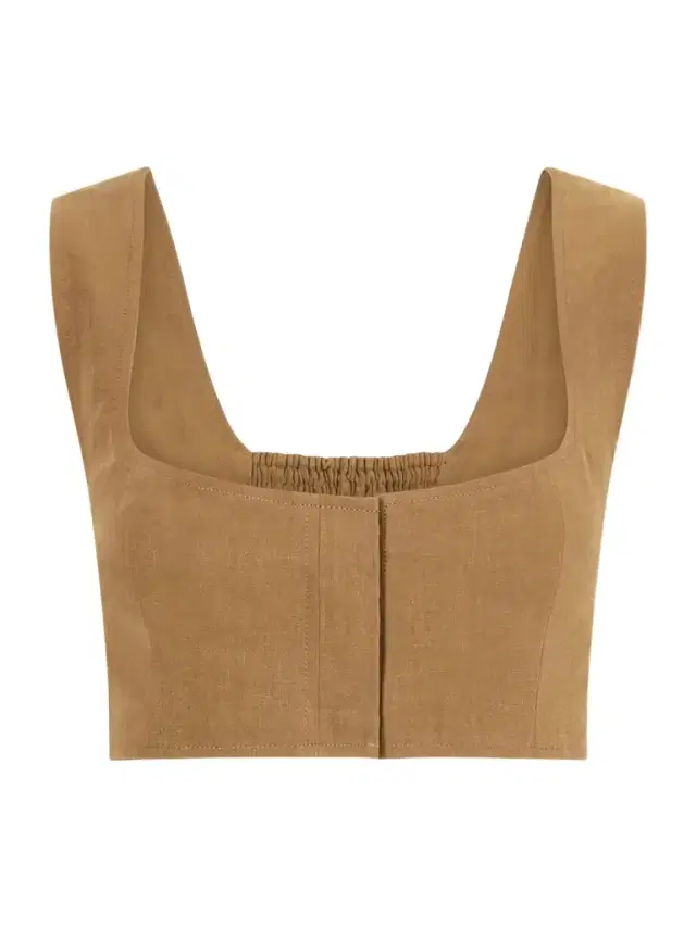 Jirja Linen Cropped Top