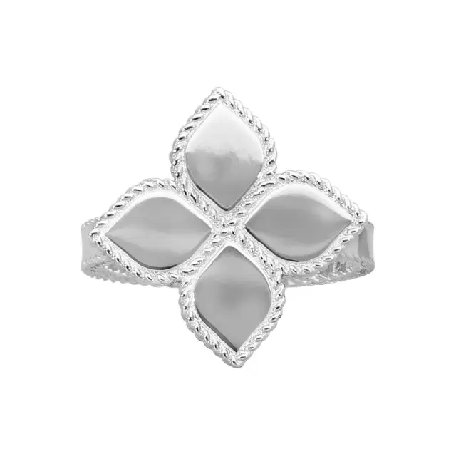 Roberto Coin Roberto Coin Princess Flower 18K White Gold Ring Sz. 6.5 by The Solist