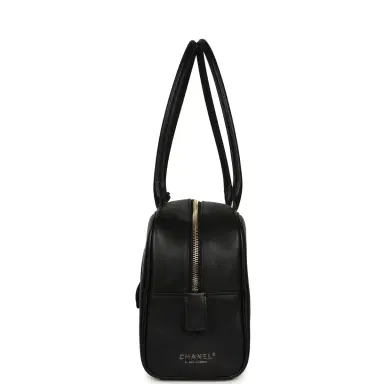 Chanel Chanel Large "Perfect Bowling" Bag Black Calfskin Gold Hardware | Thumbnail 3