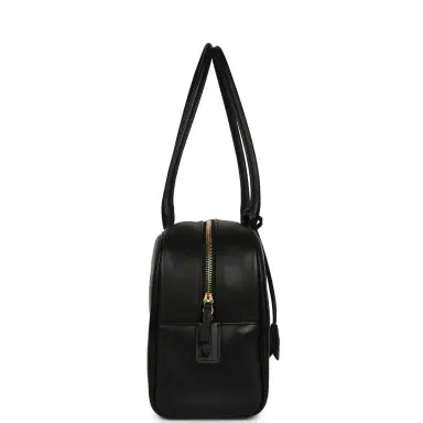 Chanel Chanel Large "Perfect Bowling" Bag Black Calfskin Gold Hardware | Thumbnail 5