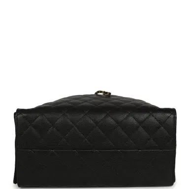 Chanel Chanel Medium 25 Hobo Bag Black Caviar Antique Gold Hardware | Thumbnail 6