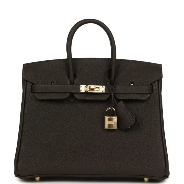 Hermes Birkin 25 Bai-Brun Togo Permabrass Hardware