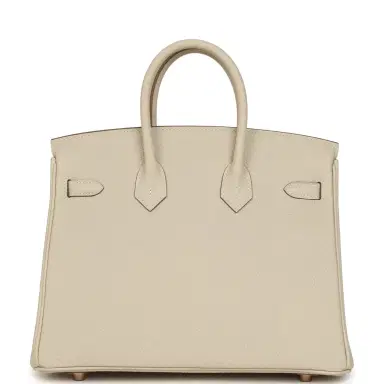 HERMÈS Hermes Birkin 25 Craie Togo Rose Gold Hardware | Thumbnail 4 HERMÈS Hermes Birkin 25 Craie Togo Rose Gold Hardware | Thumbnail 4