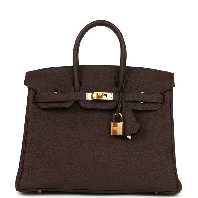 hermes Hermes Birkin 25 Rouge Sellier Togo Gold Hardware