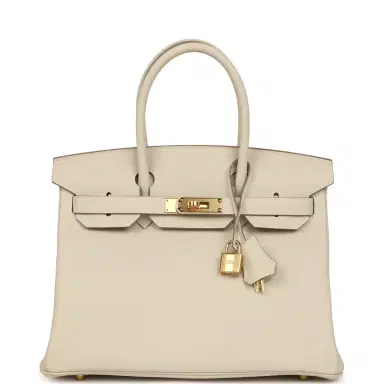 HERMÈS Hermes Birkin 30 Craie Togo Gold Hardware | Thumbnail 1 HERMÈS Hermes Birkin 30 Craie Togo Gold Hardware | Thumbnail 1