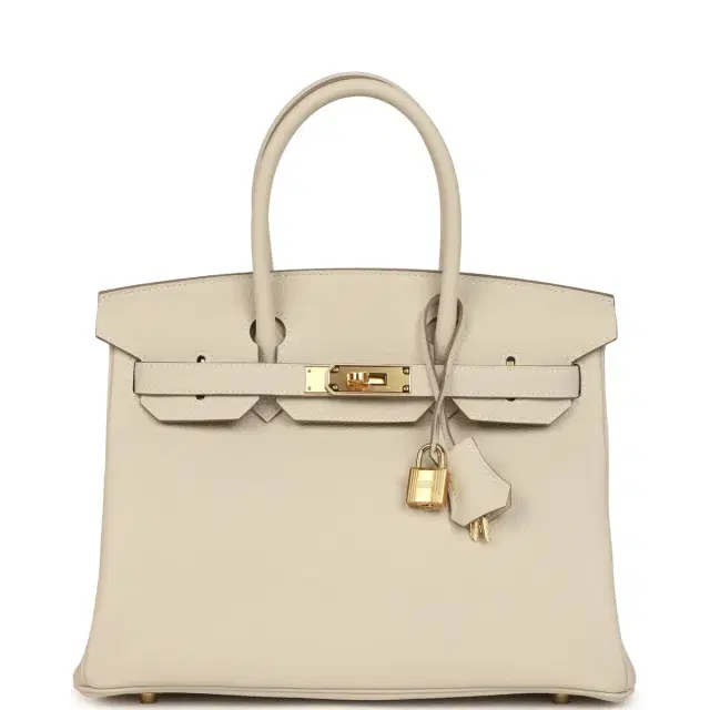 hermes Hermes Birkin 30 Craie Togo Gold Hardware