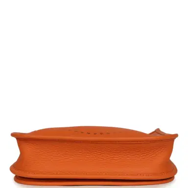HERMÈS Hermes Evelyne 23 Orange Clemence Palladium Hardware | Thumbnail 6 HERMÈS Hermes Evelyne 23 Orange Clemence Palladium Hardware | Thumbnail 6