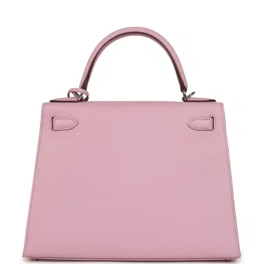 HERMÈS Hermes Kelly Sellier 28 Mauve Sylvestre Epsom Palladium Hardware | Thumbnail 4 HERMÈS Hermes Kelly Sellier 28 Mauve Sylvestre Epsom Palladium Hardware | Thumbnail 4
