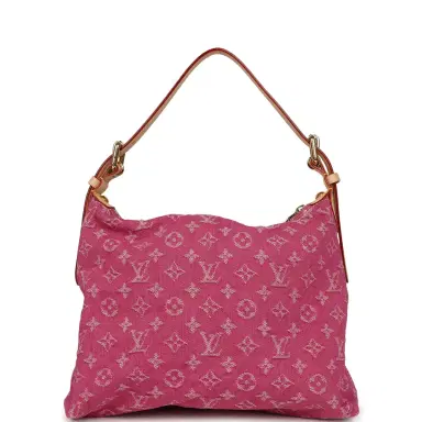 Louis Vuitton Louis Vuitton Baggy NM Fuchsia Denim Monogram Gold Hardware | Thumbnail 4 Louis Vuitton Louis Vuitton Baggy NM Fuchsia Denim Monogram Gold Hardware | Thumbnail 4