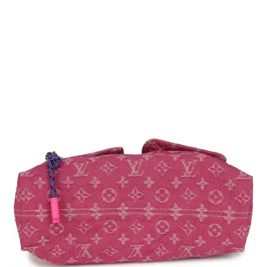 Louis Vuitton Louis Vuitton Baggy NM Fuchsia Denim Monogram Gold Hardware | Thumbnail 6 Louis Vuitton Louis Vuitton Baggy NM Fuchsia Denim Monogram Gold Hardware | Thumbnail 6