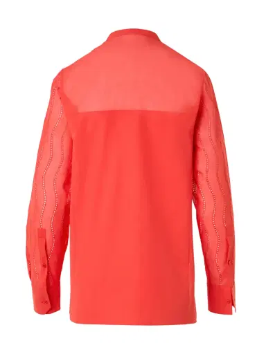 Akris Wave Broderie Anglaise Cotton Voile Blouse | Thumbnail 2 Akris Wave Broderie Anglaise Cotton Voile Blouse | Thumbnail 2