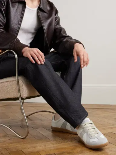 MAISON MARGIELA FINE Replica Leather and Suede Sneakers | Thumbnail 2 MAISON MARGIELA FINE Replica Leather and Suede Sneakers | Thumbnail 2