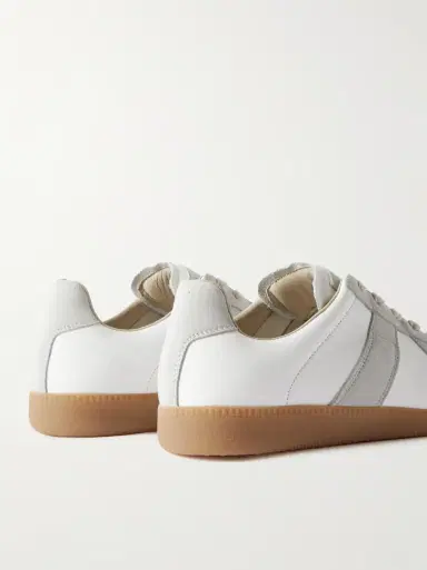 MAISON MARGIELA FINE Replica Leather and Suede Sneakers | Thumbnail 4 MAISON MARGIELA FINE Replica Leather and Suede Sneakers | Thumbnail 4