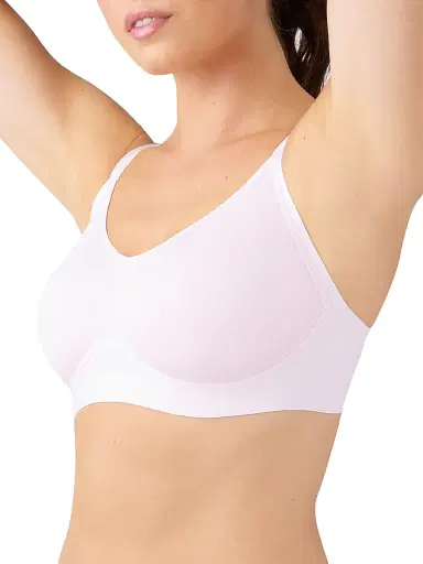 Wacoal Women's Easy Like Sunday Wireless Contour Bra - Cradle Pink - Size Large | Thumbnail 3