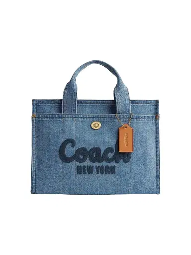 Coach Women's Denim & Leather Tote Bag | Thumbnail 1 Coach Women's Denim & Leather Tote Bag | Thumbnail 1