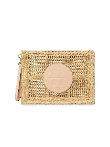 Tory Burch Women's Ella Crochet Pouch | Thumbnail 1 Tory Burch Women's Ella Crochet Pouch | Thumbnail 1