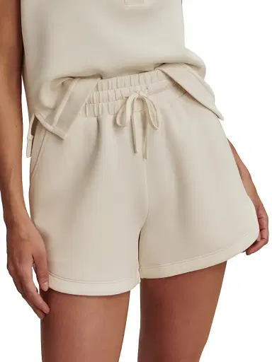 Varley Women's Coulter High-Rise Drawstring Shorts - Pristine | Thumbnail 4 Varley Women's Coulter High-Rise Drawstring Shorts - Pristine | Thumbnail 4