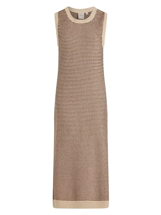 Varley Women's Sadia Stitch-Knit Midi-Dress - Birch