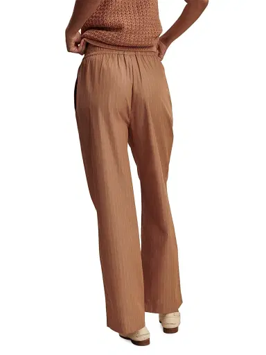 Varley Women's Rowan Striped Cotton High-Rise Straight-Leg Pants | Thumbnail 5