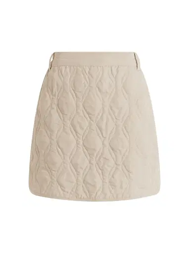 Varley Women's Florin Quilted Miniskirt - Oat Milk - Size XS | Thumbnail 1