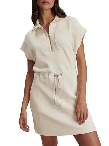 Varley Women's Avaya Half-Zip Minidress - Pristine | Thumbnail 5