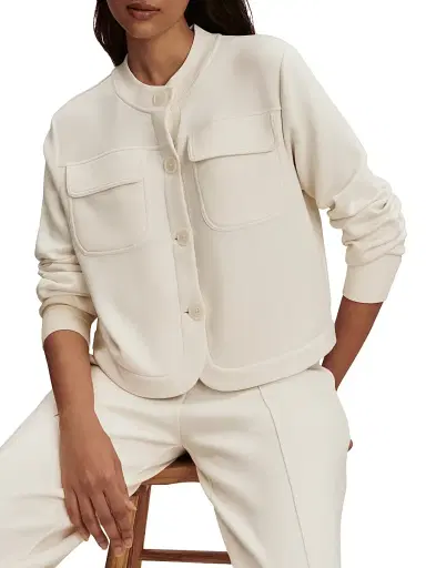 Varley Women's Hartwell Button-Front Jacket - Pristine - Size XL | Thumbnail 1 Varley Women's Hartwell Button-Front Jacket - Pristine - Size XL | Thumbnail 1
