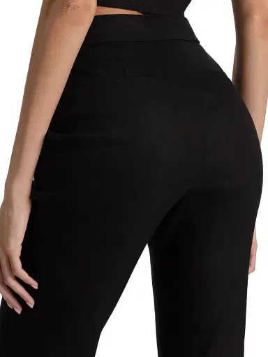 Alice + Olivia Women's Linden Flared Bootcut Crease Trousers - Black - Size 14 | Thumbnail 6 Alice + Olivia Women's Linden Flared Bootcut Crease Trousers - Black - Size 14 | Thumbnail 6
