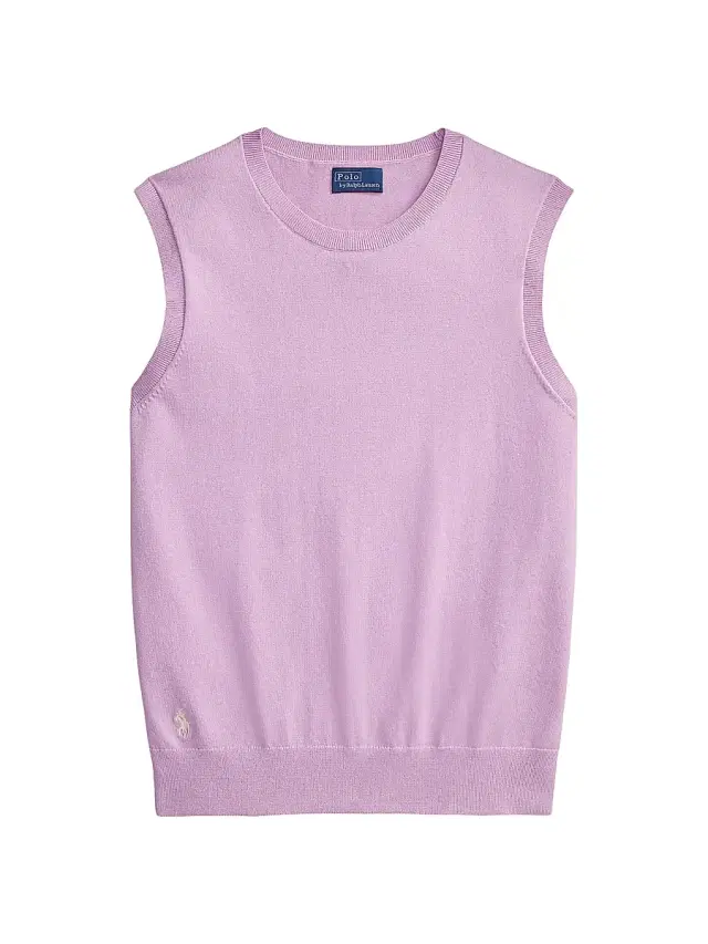 Polo Ralph Lauren Women's Stretch Cotton-Nylon Sweater Vest - Soft Lilac