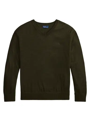 Polo Ralph Lauren Women's Logo-Embroidered Wool Sweater - Harvest Olive | Thumbnail 1