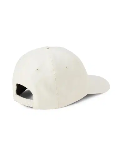 Ralph Lauren Purple Label Men's Embroidered Logo Silk-Linen Baseball Cap - Deckwash White | Thumbnail 2